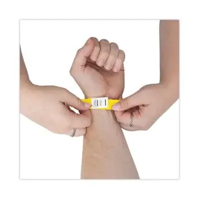 Advantus Tyvek Numbered Wristbands Yellow 100-Pack | Crowd Management Solution - view 6