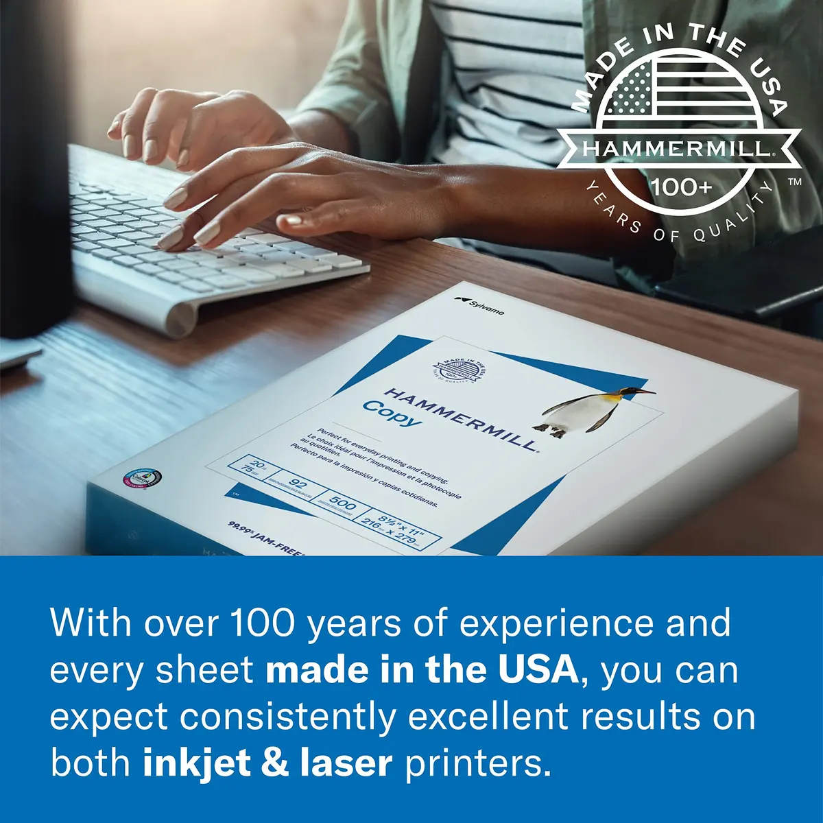Hammermill Green Printer Paper, 20 lb Ledger 11 x 17-inch (500 Sheets) | Smooth Surface, 30% Recycled Fiber - view 8