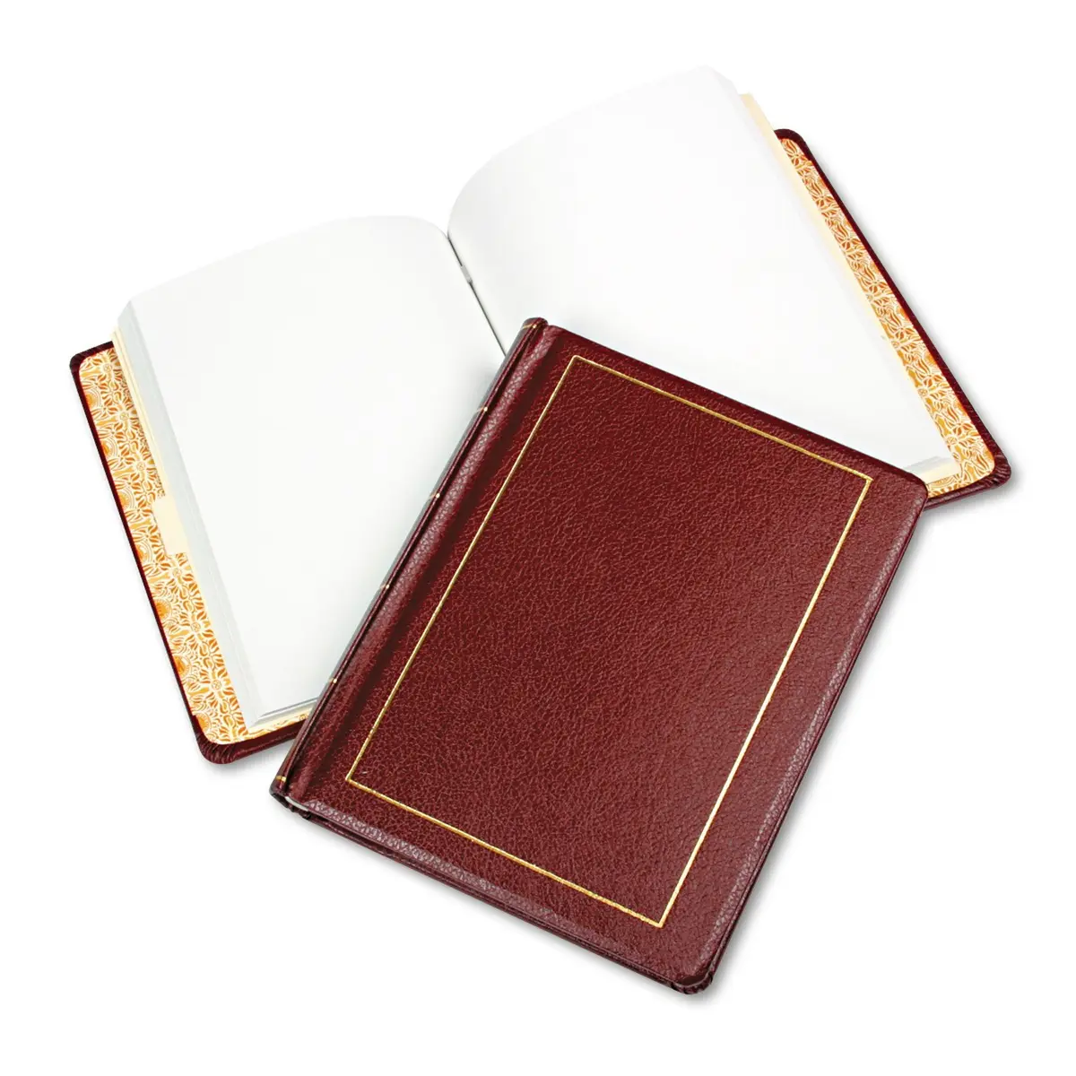 Wilson Jones Corporate Minute Book, Letter Size 8.5 x 11 Inches, 125 Pages/250 Sides, Red | Confidential Record Keeper - main product image