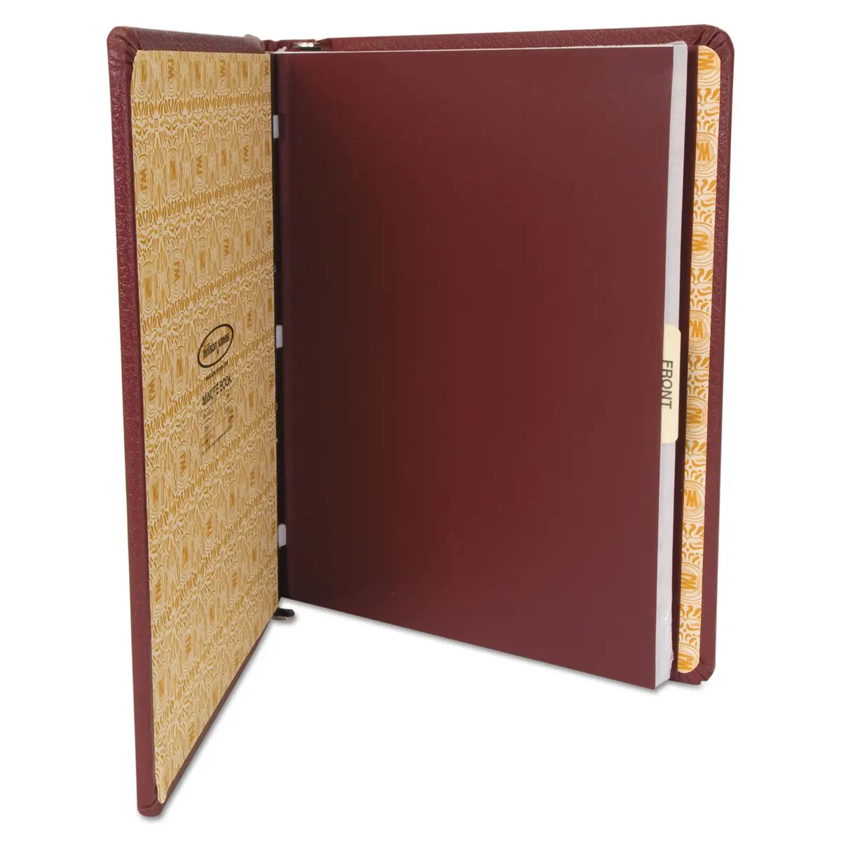 Wilson Jones Corporate Minute Book, Letter Size 8.5 x 11 Inches, 125 Pages/250 Sides, Red | Confidential Record Keeper - view 2