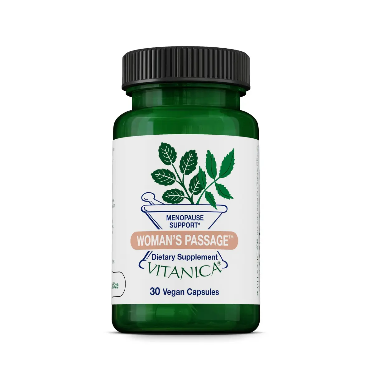 Vitanica Woman's Passage Menopause Support Vegan 30 Capsules | Hot Flash & Night Sweat Relief - main product image