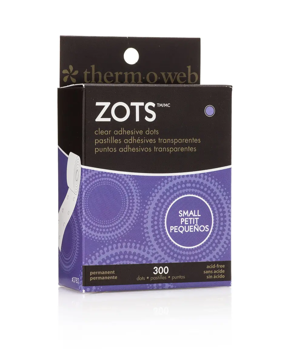 iCraft Zots Clear Adhesive Dots Small 300-Pack | Repositionable Craft Glue Dots - main product image