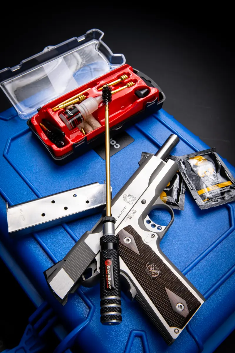 KleenBore Multi-Pistol Cleaning Kit .38/.40/.45 Caliber with Brass Rod & CLP | 8 oz (227 g) - view 2