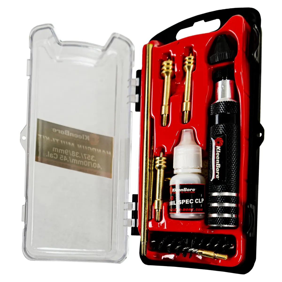 KleenBore Multi-Pistol Cleaning Kit .38/.40/.45 Caliber with Brass Rod & CLP | 8 oz (227 g) - view 3