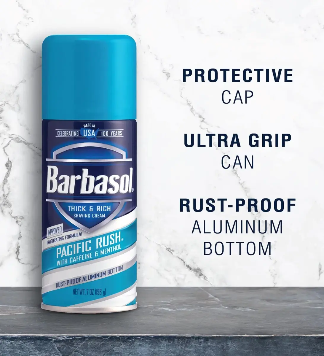 Barbasol Beard Buster Pacific Rush Shaving Cream 207ml (7oz) | Thick Lather for Close Shave - view 4