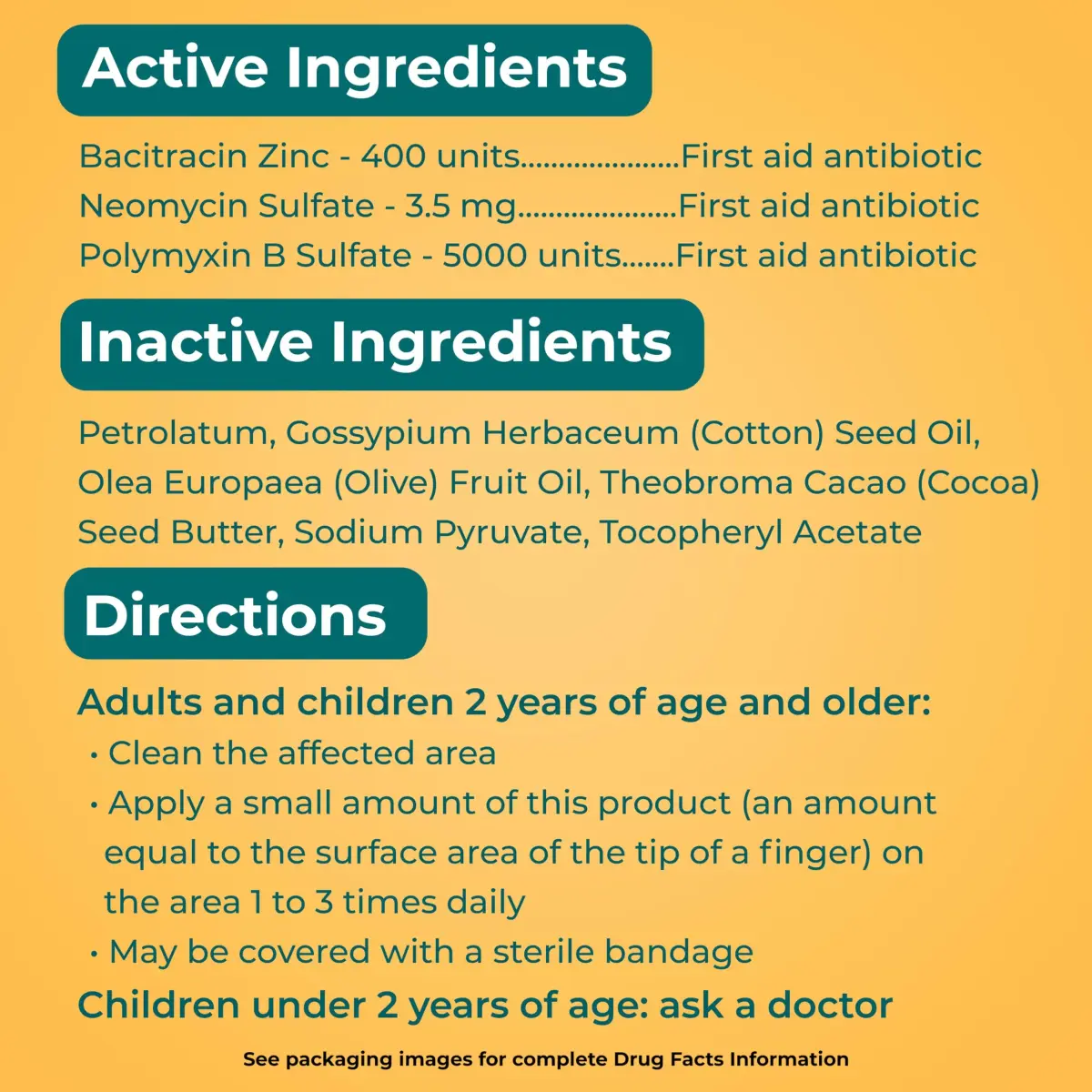 Neosporin Original Triple Antibiotic Ointment 0.5 oz (14.17 g) | 24-Hour Infection Protection - view 7