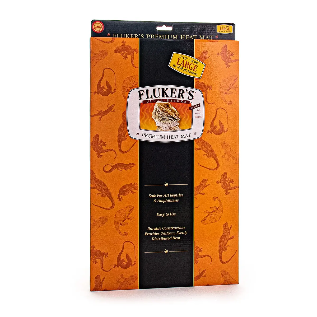 Fluker's Premium Heat Mat for All Reptiles and Amphibians, Large 17"x11" | Uniform, Safe Heating - view 2