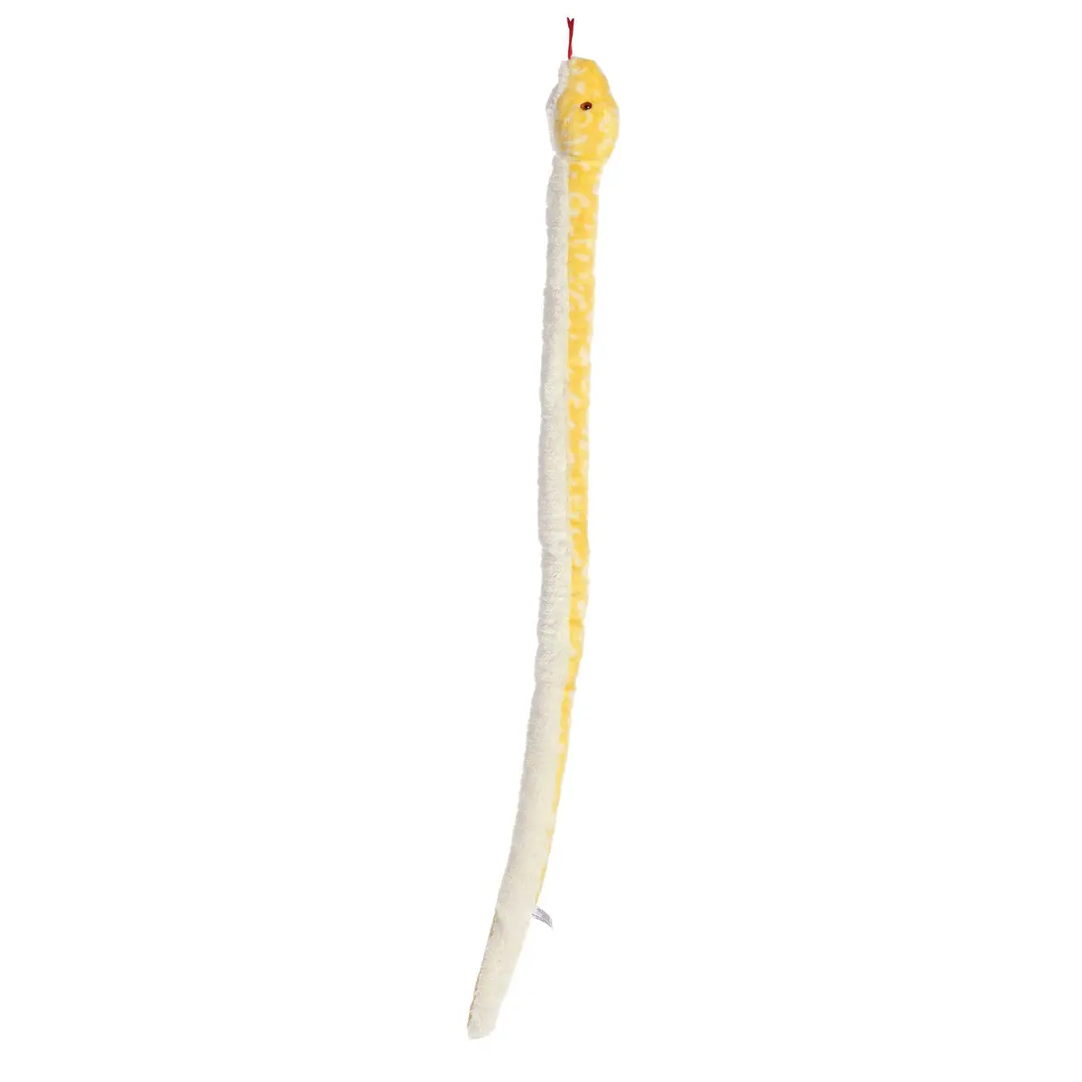 Aurora Snake 50" Albino Burmese Python Playful Stuffed Animal | Realistic Plush Toy for Kids & Collectors - view 3