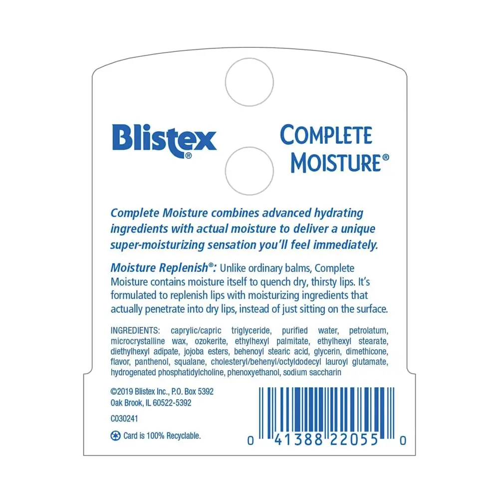 Blistex Complete Moisture Lip Balm 0.15 oz | Deep Hydration for Dry Lips - view 2
