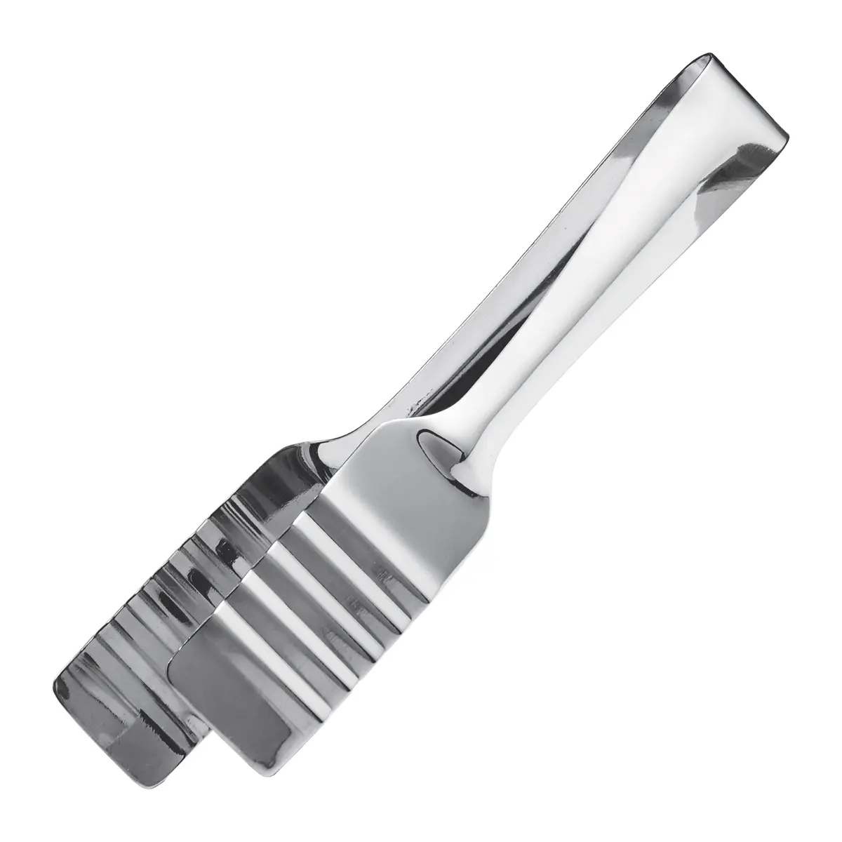 Winco 8-inch Heavy-Duty Stainless Steel Pastry Tong | Squeeze Grip for Salads, Buffets, and Catering - main product image