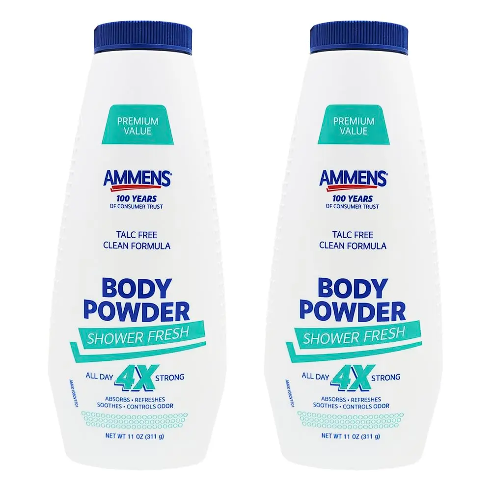 AMMENS Powder Shower Fresh 11 oz | Absorbs Moisture & Keeps Skin Dry All Day - main product image