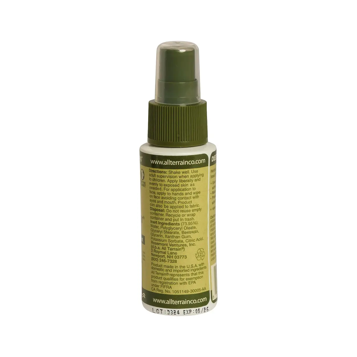 All Terrain Herbal Armor DEET-Free Pump Spray 2 oz. Travel Size | Plant-Based Mosquito & Bug Protection - view 2