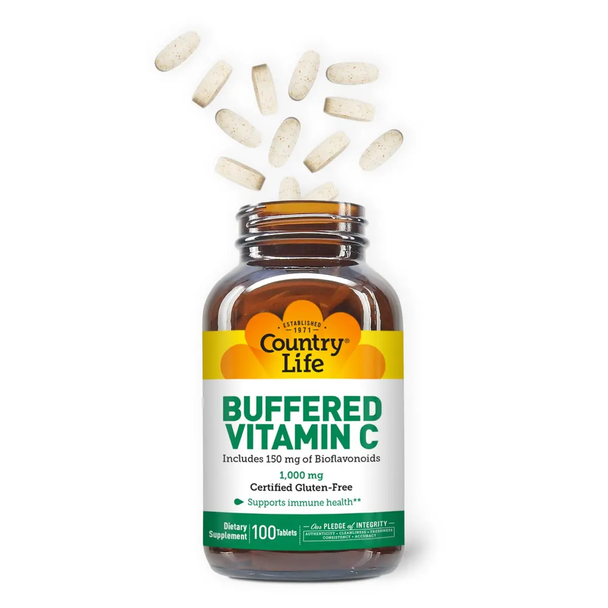 Country Life Buffered Vitamin C 1000 mg with Bioflavonoids | Supports Immune & Gut Health - view 6