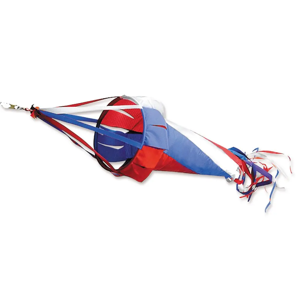 Premier Kites Wind Garden Spinsock Patriotic 12-Inch | Kinetic Wind Sculpture for Garden & Patio - main product image
