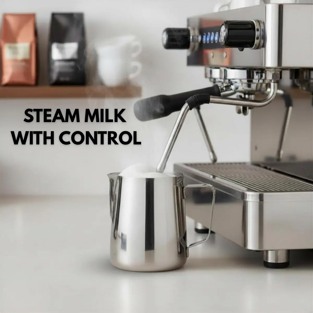 Rattleware 20oz Stainless Steel Latte Art Pitcher | Commercial-Grade Milk Frothing Tool - view 3