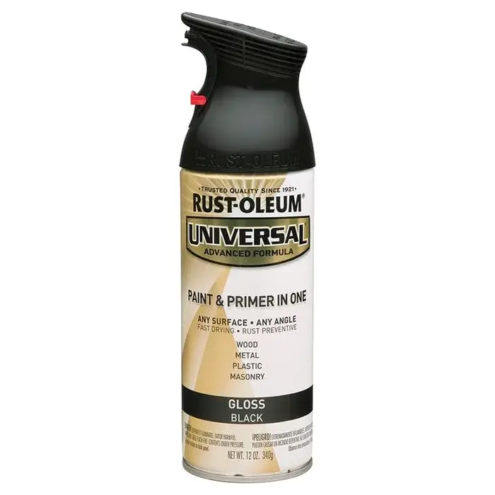 Rust-Oleum Universal Gloss Black All Surface Spray Paint - 12 oz (Pack of 1) - view 4
