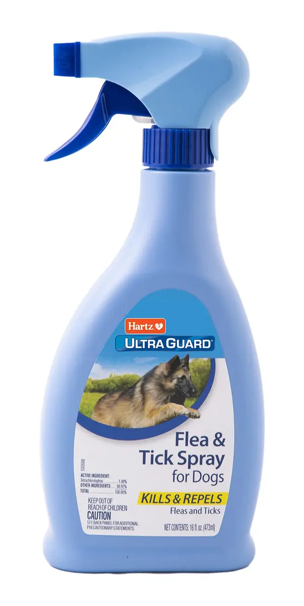 Hartz UltraGuard Flea and Tick Dog Spray 473ml (16 Fl Oz) | Kills and Repels Fleas and Ticks - main product image