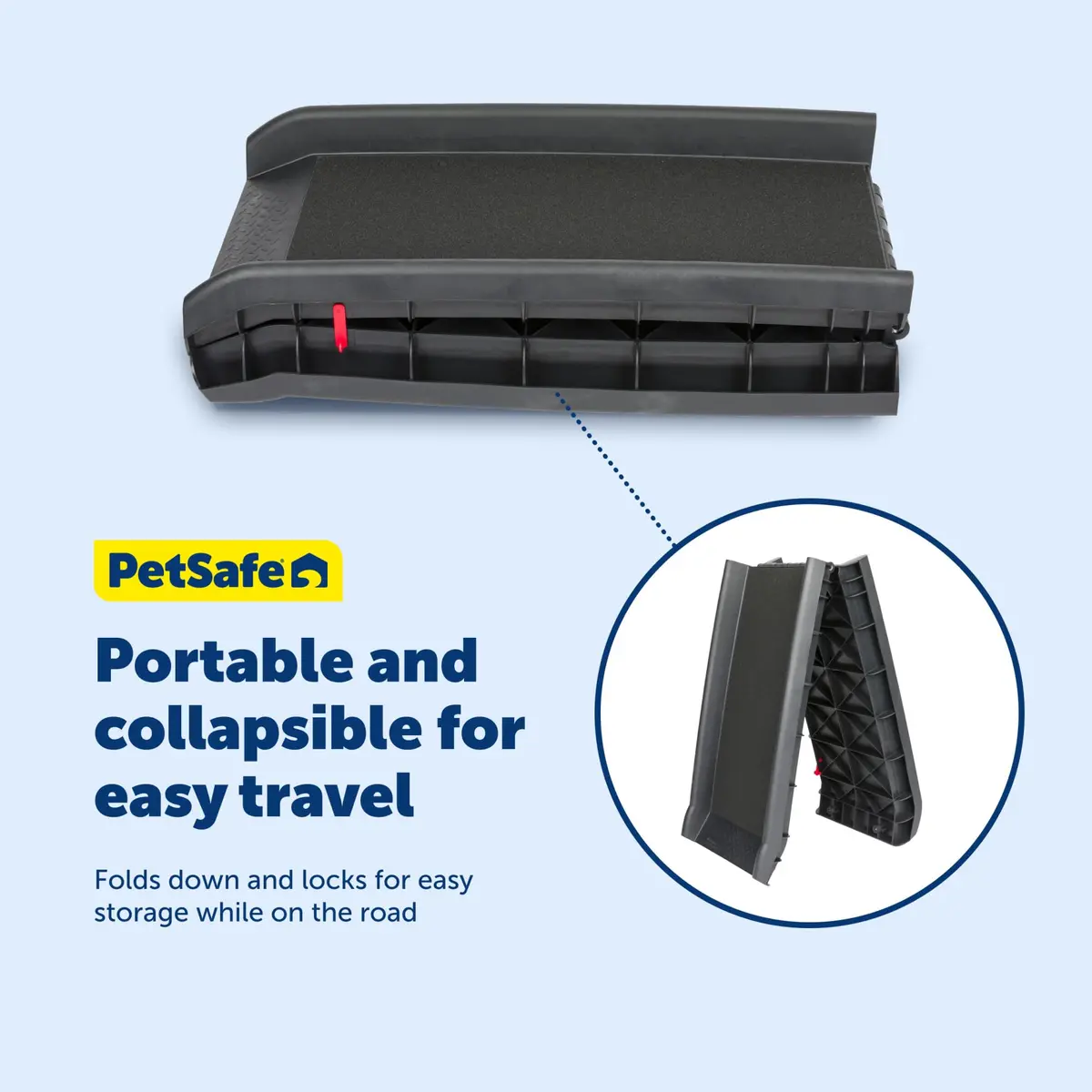 PetSafe Folding Dog Ramp Supports 150 lbs | Portable, Foldable, High-Traction - view 6