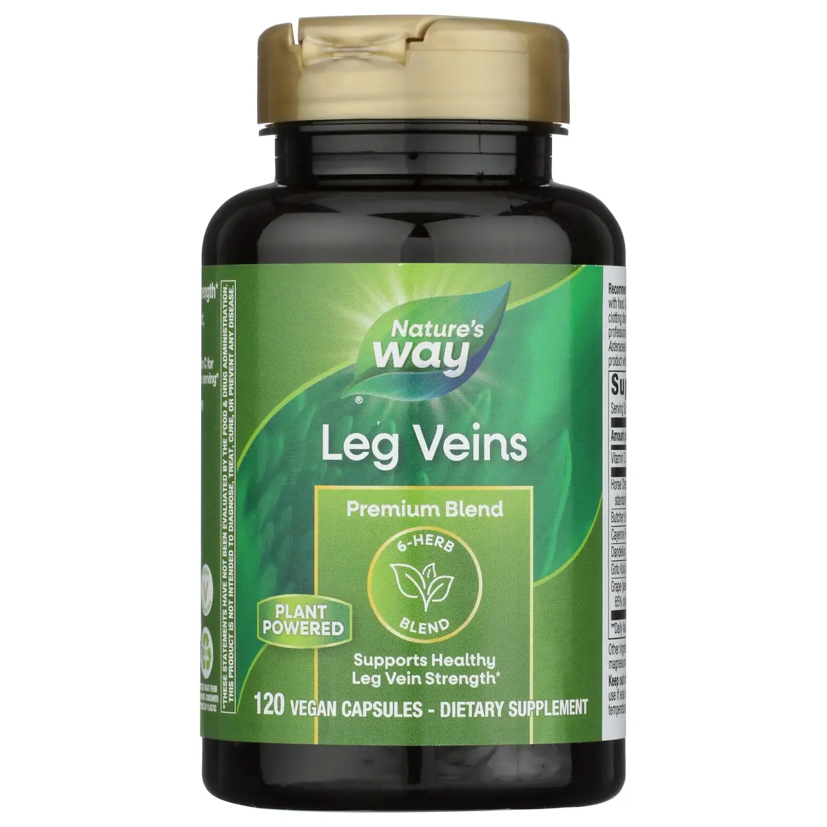 Nature's Way Leg Veins Premium Blend 120 Count (60 Servings) | Supports Healthy Leg Vein Strength with 6-Herb Blend - main product image