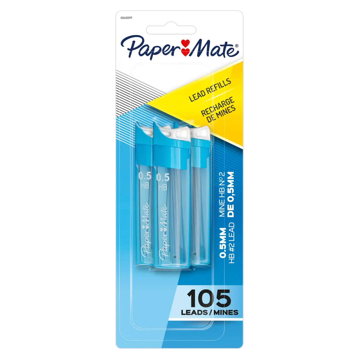 Paper Mate Mechanical Pencil Refills 0.5mm HB #2 | Long Lead for Standardized Tests & Office Use - main product image