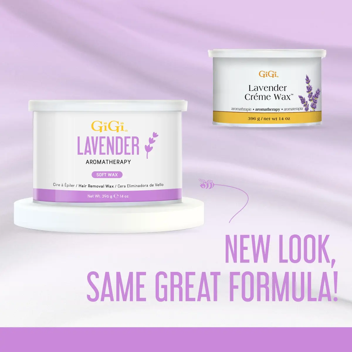 GiGi Lavender Crème Wax for Sensitive Skin, Face & Body 397g (14 oz) | Soft Wax for Fine to Medium Hair Removal - view 4