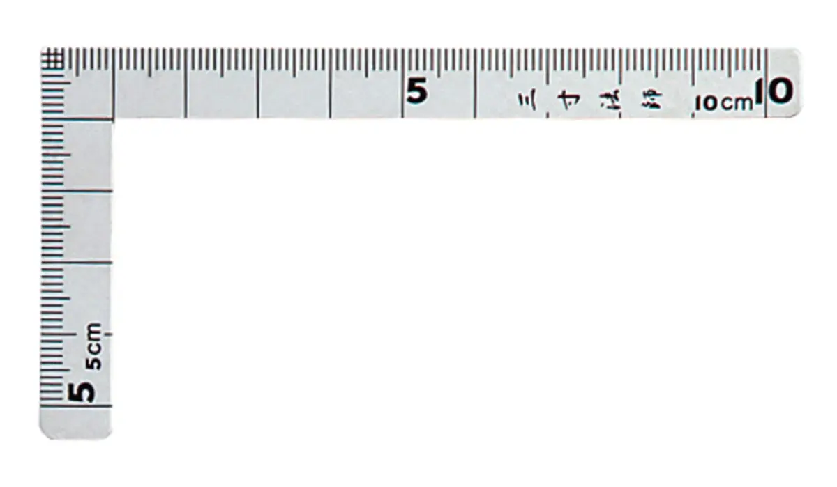 Shinwa Sokutei Curb Scale, Small, 10cm (3.9") Stainless Steel Ruler | Precision Measuring Tool - view 3