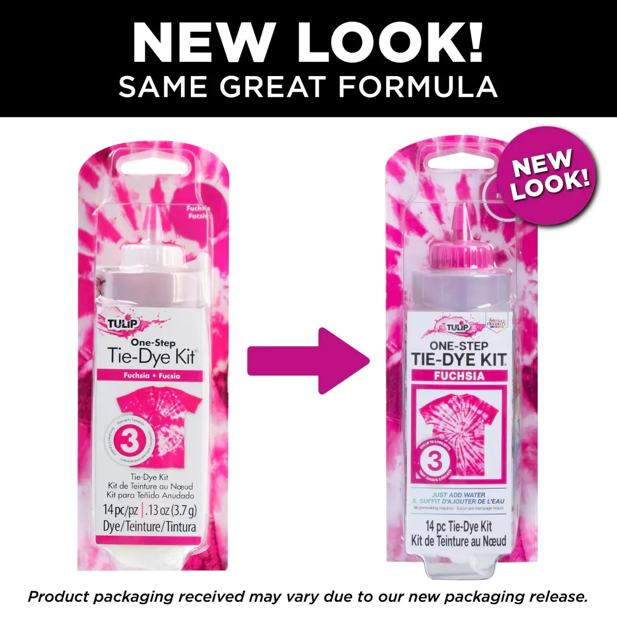 Tulip One-Step Tie-Dye Kit Fuchsia Liquid Fabric Dye 120ml (4 fl oz) | Vibrant Colors for Cotton, Rayon, Silk, Wool - view 5