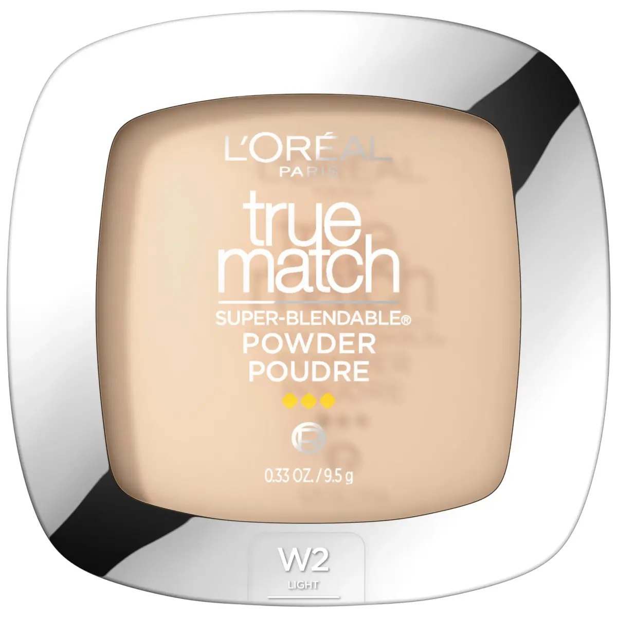 L'Oreal Paris True Match Super Blendable Oil-Free Powder Foundation - W2 Light Shade - main product image