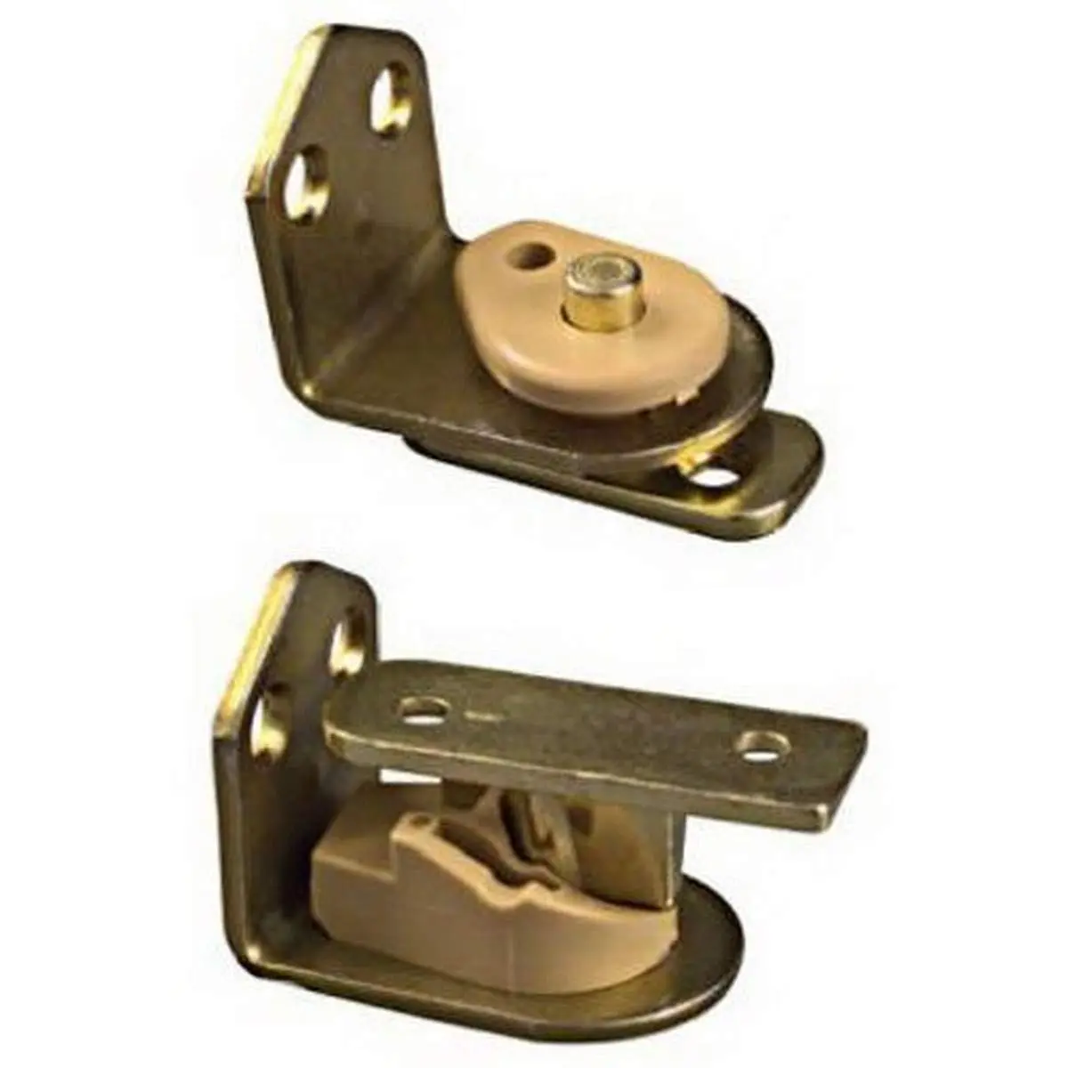 National Hardware DPV130 Swing N Stay Cafe Door Hinge in Brass | Quiet, Adjustable, Removable - main product image