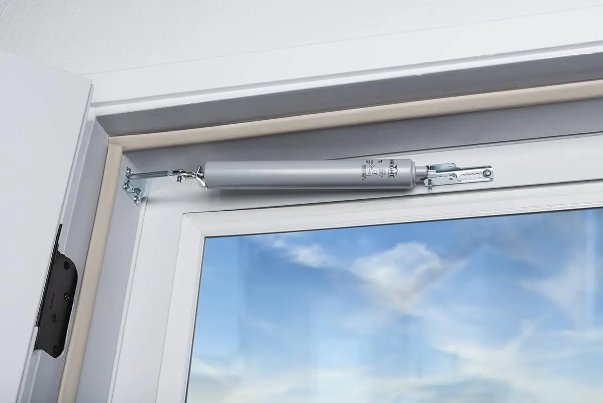 Wright Products Pneumatic Door Closer, Medium | Aluminum for Out-Swinging Doors - view 7