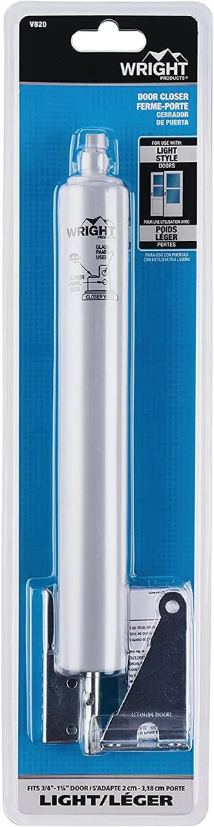 Wright Products Pneumatic Door Closer, Medium | Aluminum for Out-Swinging Doors - view 2