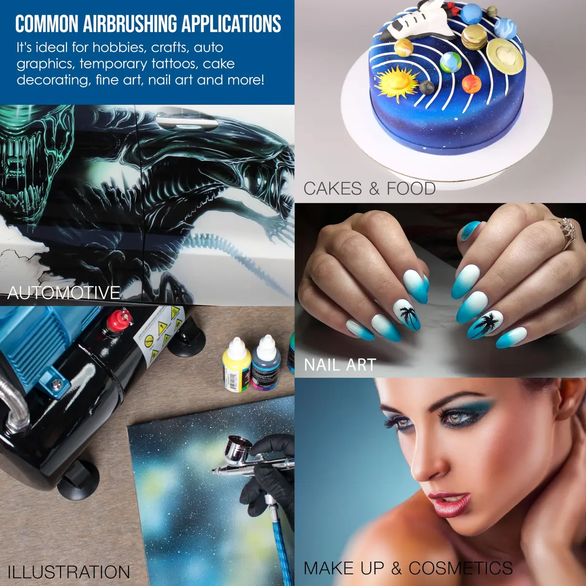 Master Airbrush Cool Runner II Tank Compressor with Gravity Airbrush Kit | 3L Tank, Quiet Operation, 0.3mm Tip - view 6