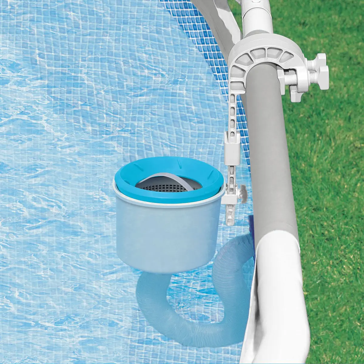 Intex Deluxe Wall Mount Pool Surface Automatic Skimmer 8.25 in L x 9.5 in W x 13 in H | Keeps Pool Clean Automatically - view 7