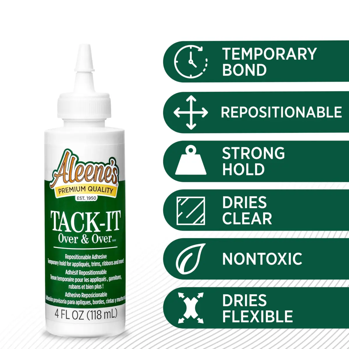 Aleene's Tack-It Over & Over Liquid Glue 118ml (4 fl oz) | Repositionable Adhesive for Crafts - view 3