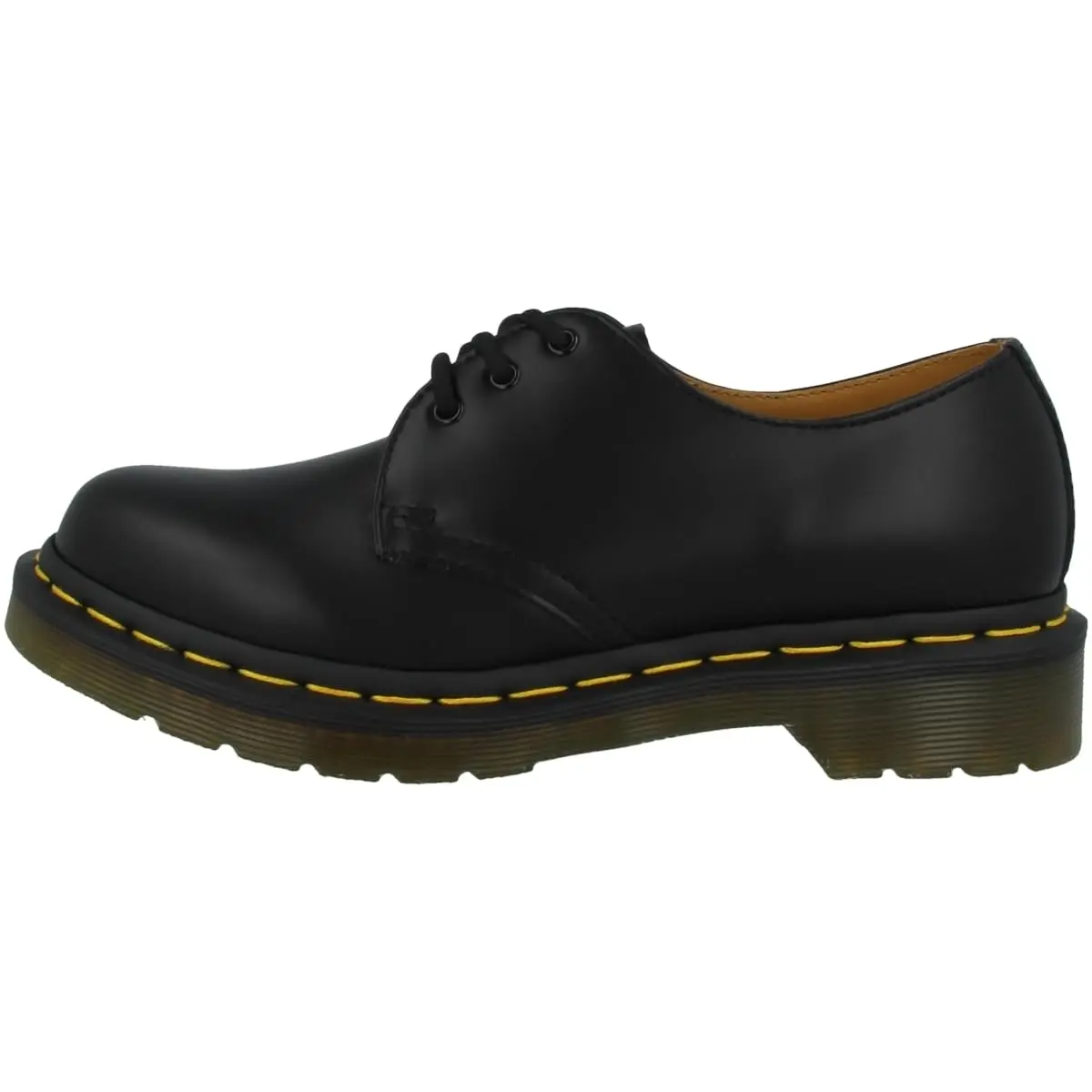 Dr. Martens Women's 1461 3-Eye Leather Oxford Shoe 6 M US | Classic Black Smooth Leather - main product image