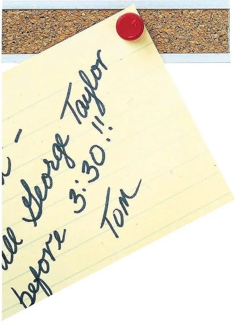 Quartet Bulletin Bar Strip Cork Board 18" x 1" (45.7cm x 2.5cm) | Self-Healing Cork for Office & Classroom - view 2