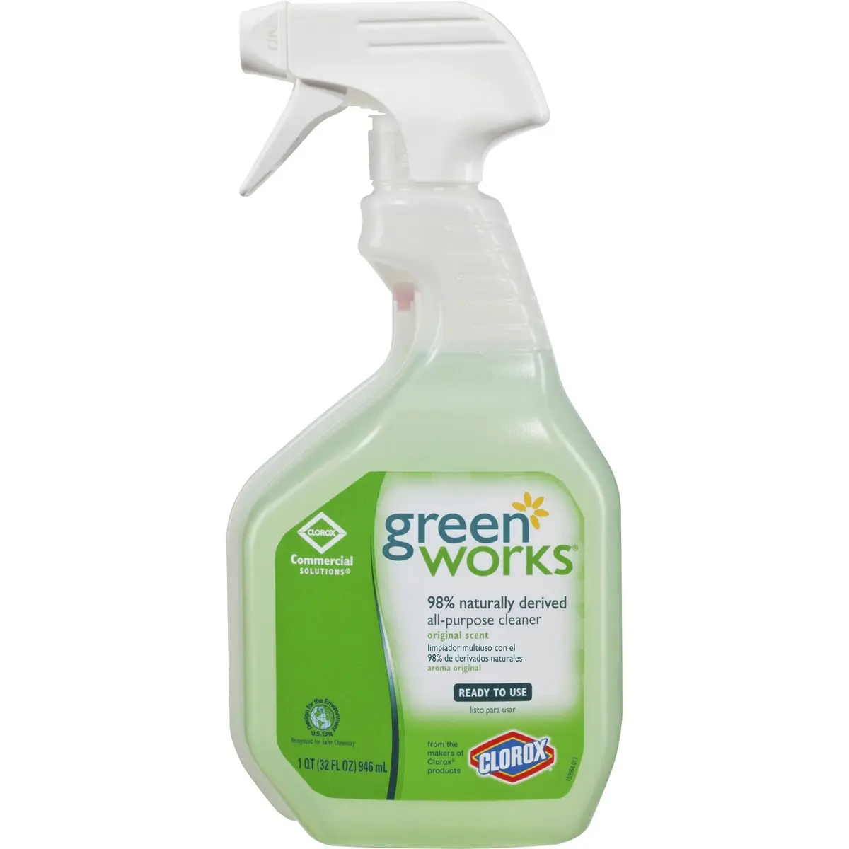 Clorox Green Works All Purpose Cleaner Spray 32 Fl Oz | Naturally Derived, Safe for Pets & Kids - view 4