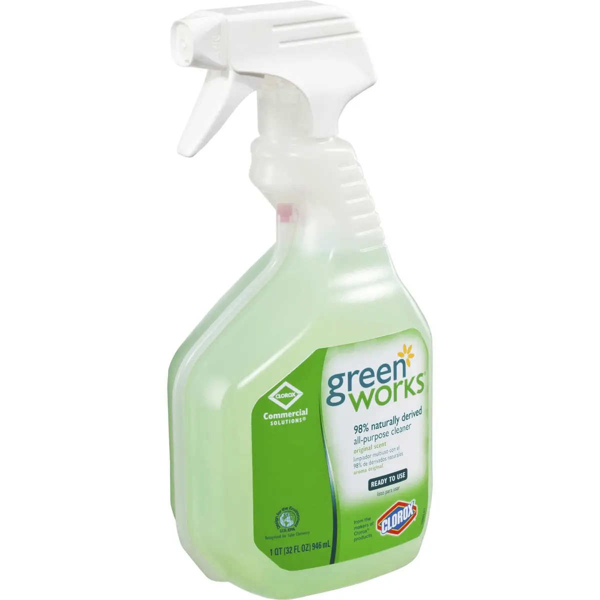 Clorox Green Works All Purpose Cleaner Spray 32 Fl Oz | Naturally Derived, Safe for Pets & Kids - view 8