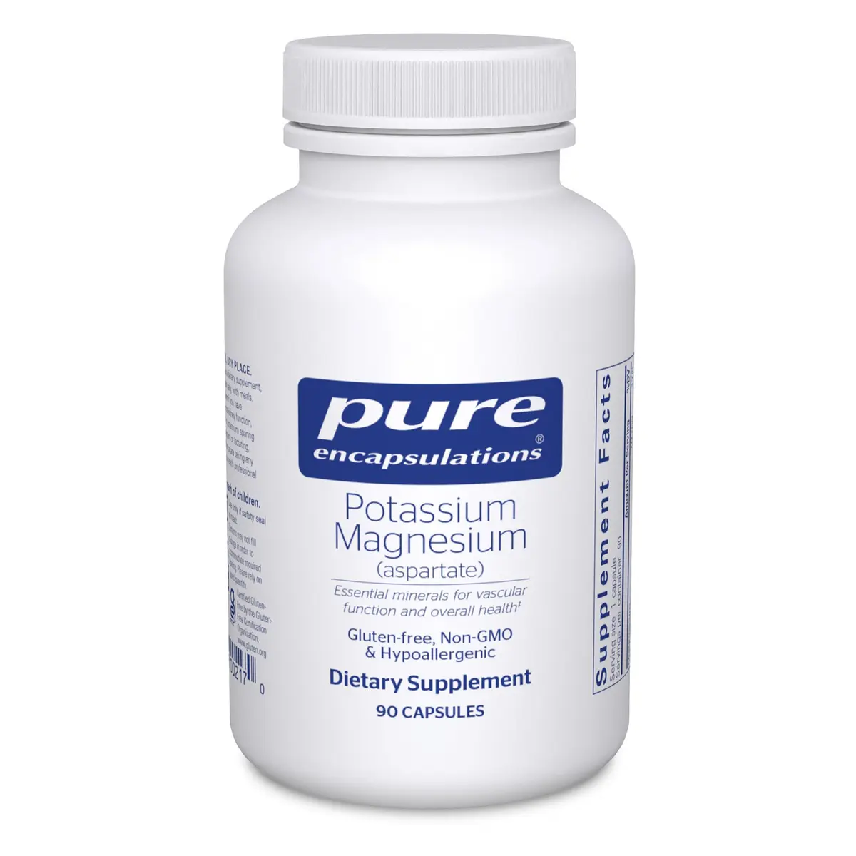 Pure Encapsulations Potassium Magnesium (Aspartate) 90 Capsules | Supports Heart, Nerve & Muscle Function - main product image