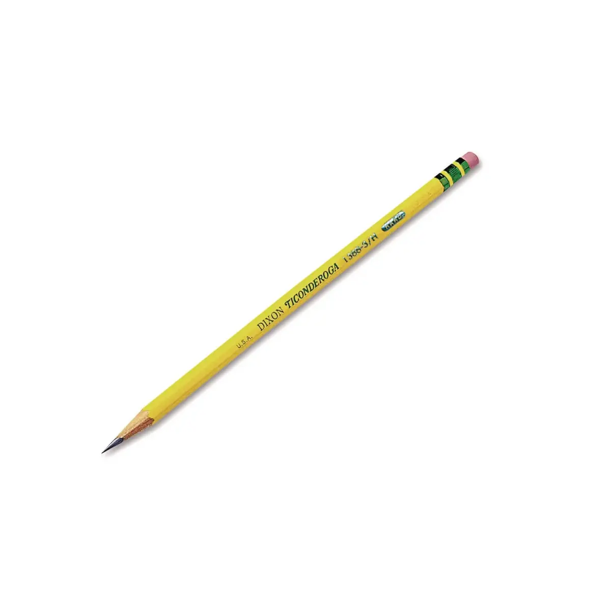 Ticonderoga Wood-Cased Pencils #3 H Hard Yellow 12 Count | Professional Grade Writing Instrument - main product image