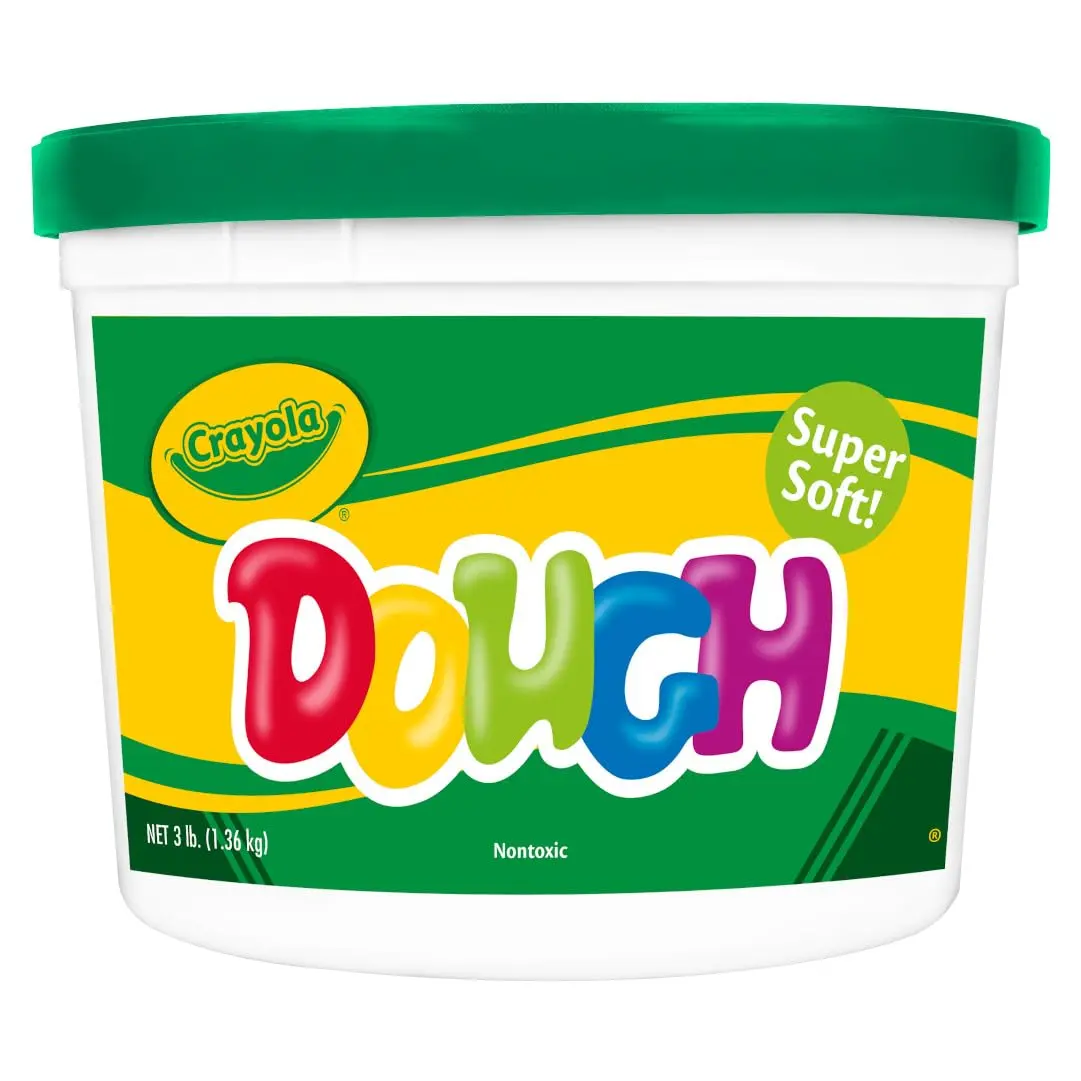 Crayola Modeling Dough Green 3lb | Soft, Reusable, Safe for Kids 3+ - view 2