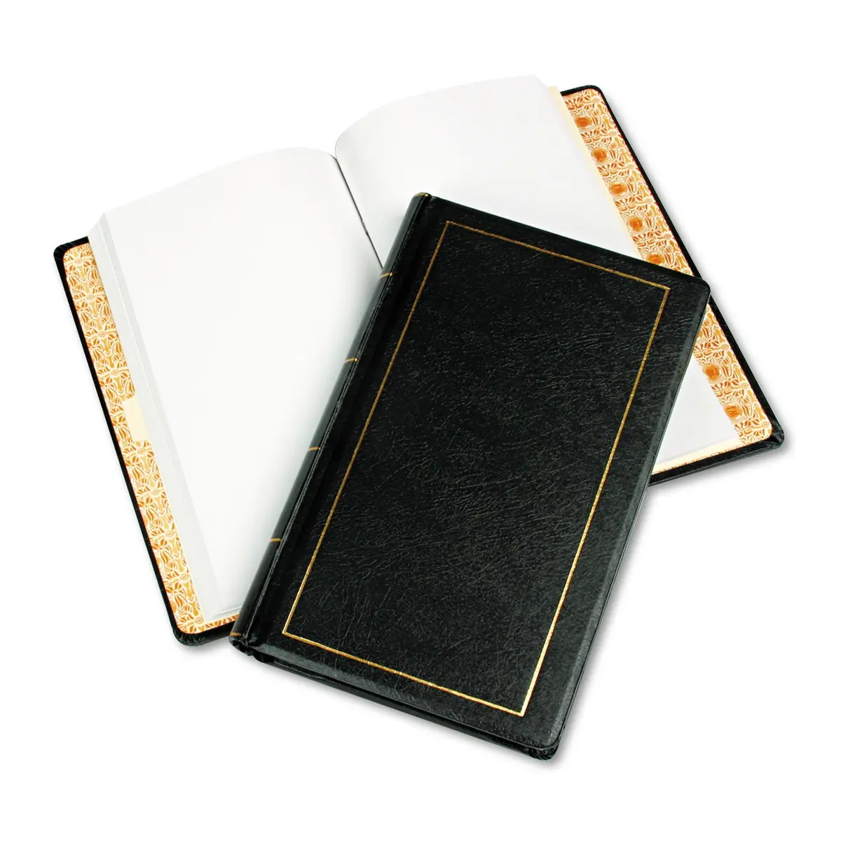 Wilson Jones Corporate Minute Book, Legal Size 8.5 x 14 Inches, 250 Pages, Black | Locking, Acid-Free Ledger Paper - main product image