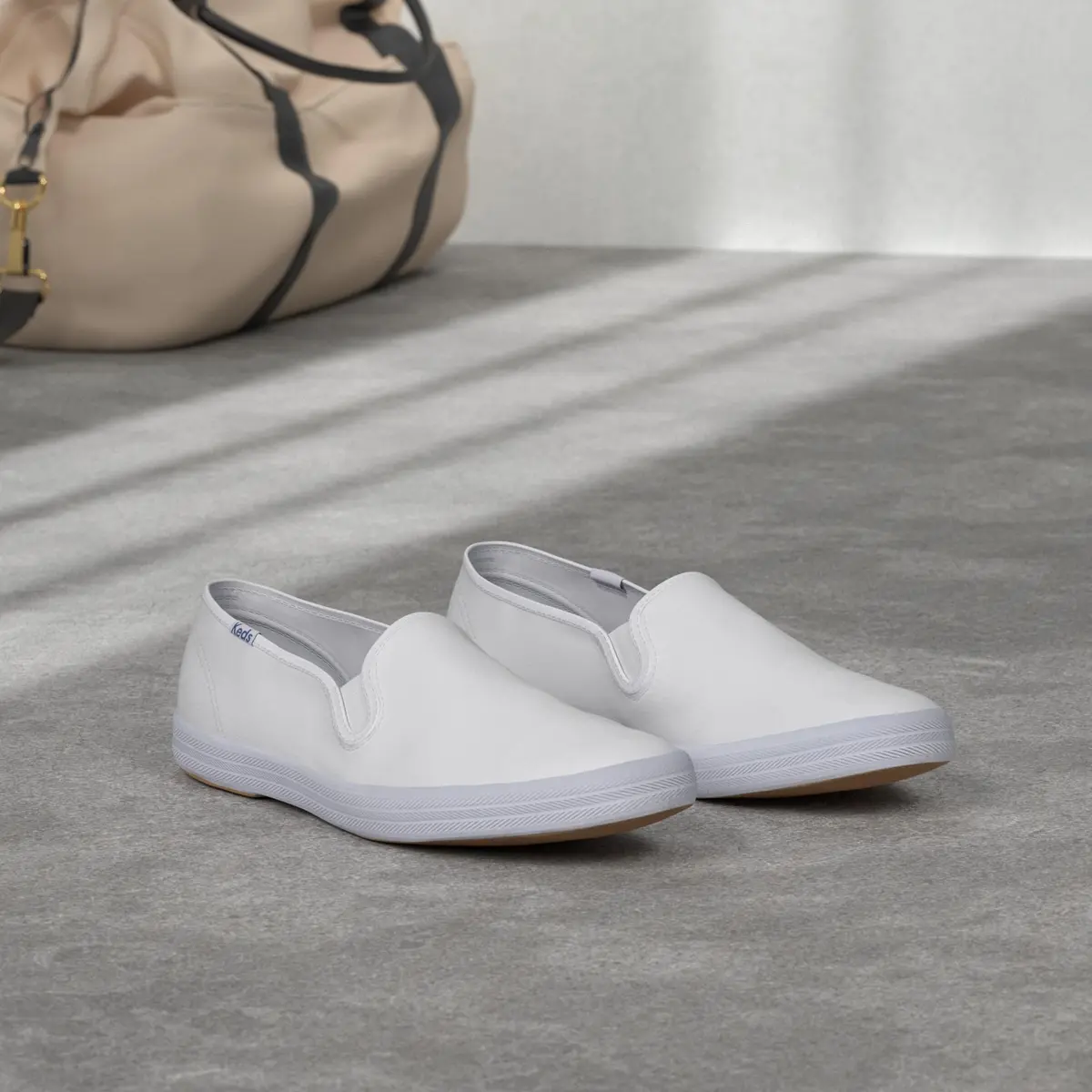 Keds Champion Slip on Womens White Canvas Size 8.5 Wide | Classic Comfort & Style - view 5