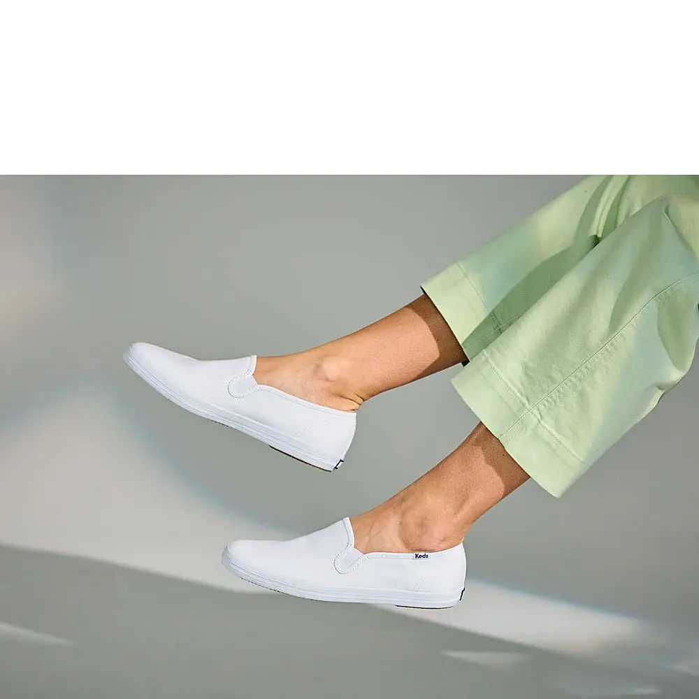 Keds Champion Slip on Women's Sneakers 5 Medium | Classic Canvas Comfort - view 2
