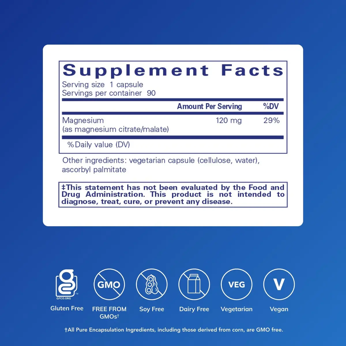 Pure Encapsulations Magnesium Citrate/Malate 90 Count (Pack of 1) | Supports Nutrient Utilization, Energy, Bones & Heart Health - view 2