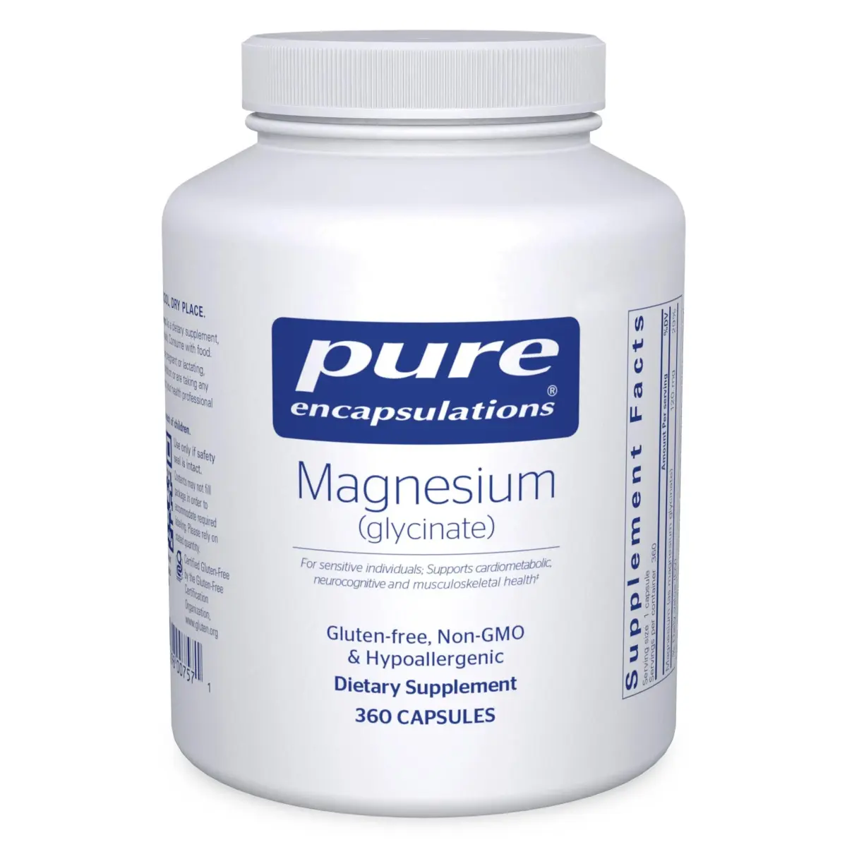 Pure Encapsulations Magnesium Glycinate 360 Capsules | Supports Sleep, Stress Relief & Muscle Function - main product image