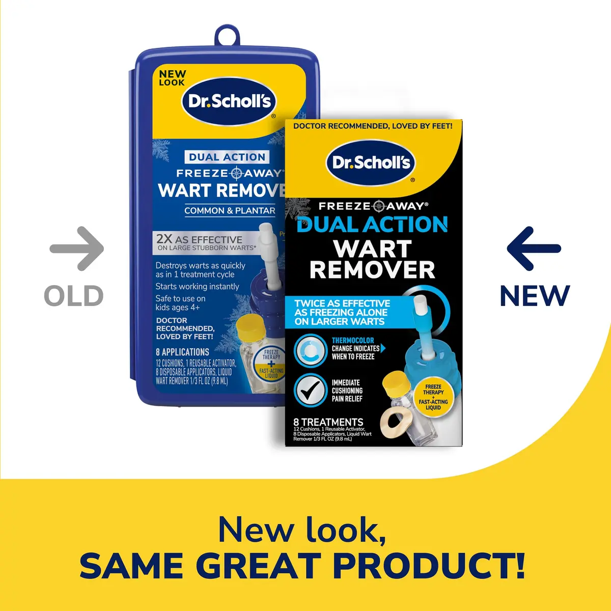 Dr. Scholl's Wart Remover Dual Action 8 Pack | Fast & Safe for Kids 4+ - view 2