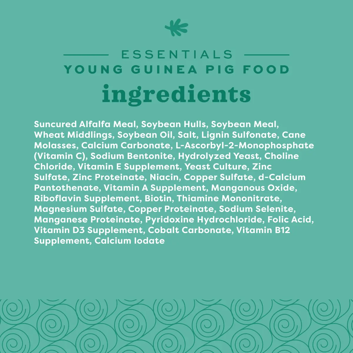 Oxbow Essentials Young Guinea Pig Food Pellets 4.54 kg (10 lb) | High Fiber Alfalfa Hay Formula for Growth & Digestion - view 9