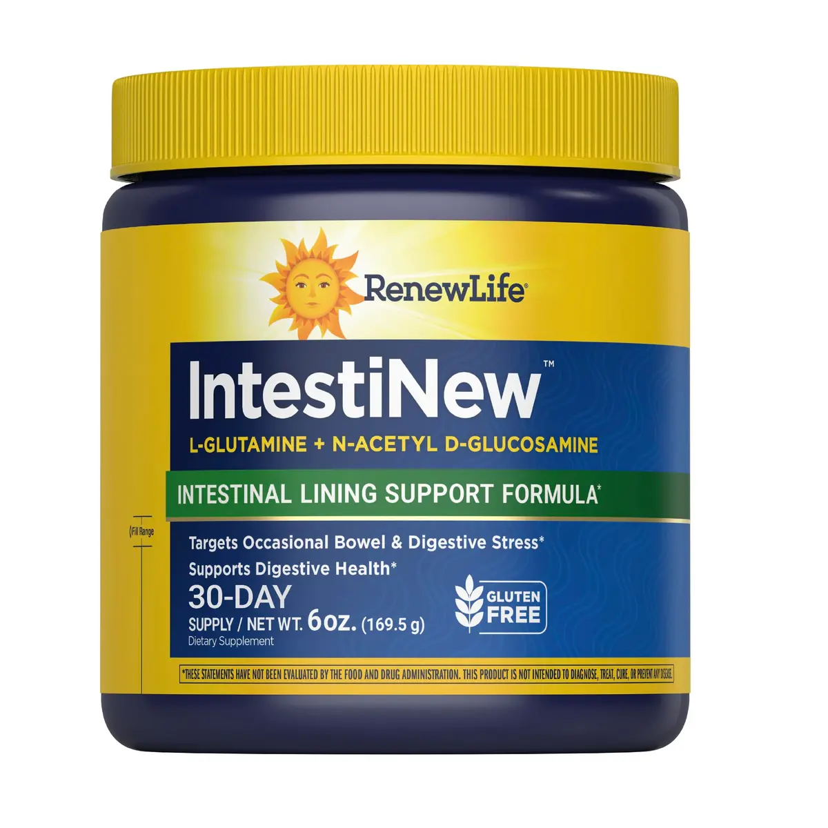 Renew Life IntestiNew Powder 6oz | Intestinal Lining Support Formula with Digestive Harmony - main product image