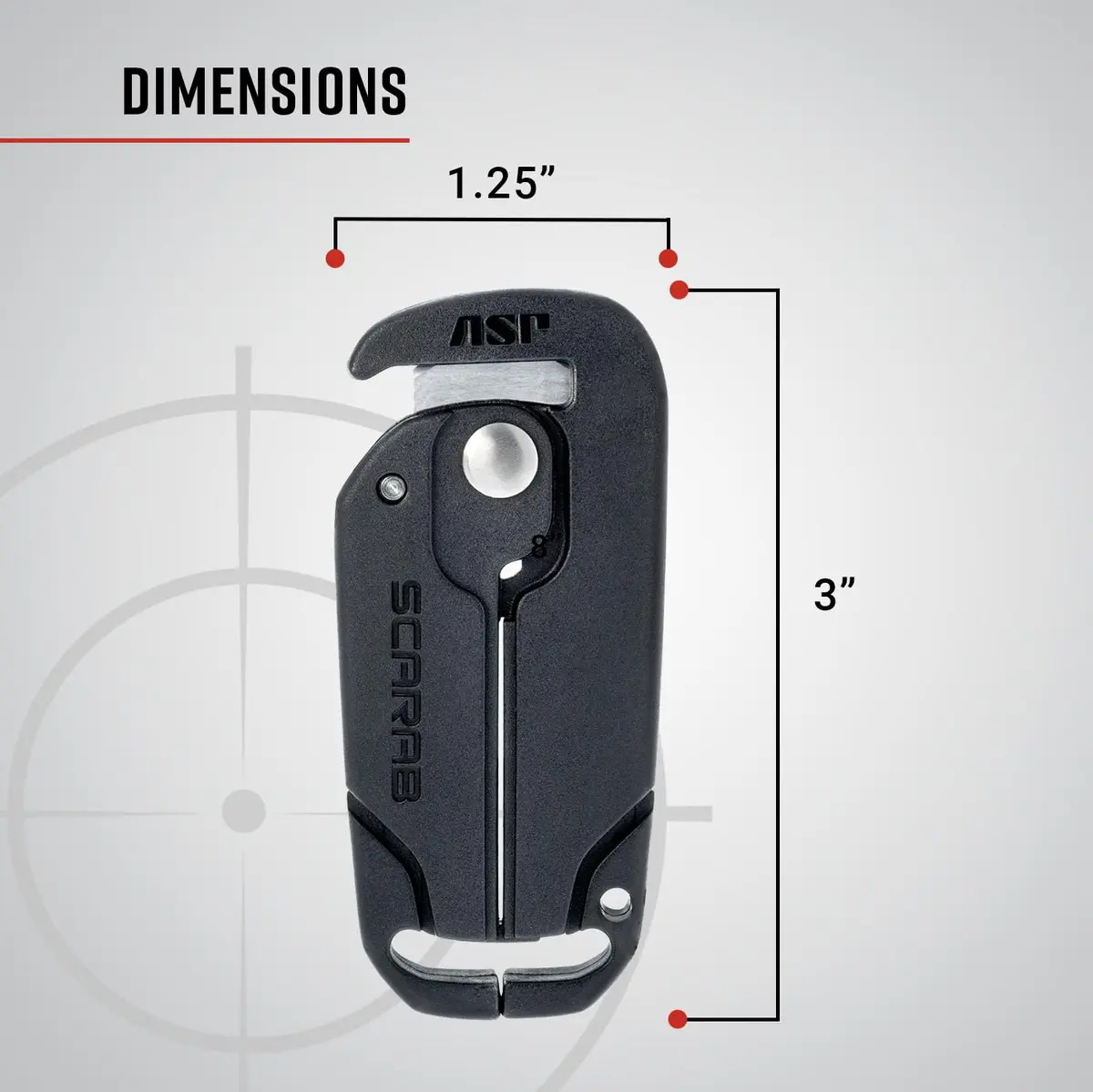 ASP Scarab Cutter for Tri-Fold Restraints | Safe, Lightweight Restraint Removal Tool - view 4